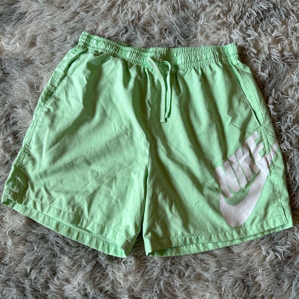 Lime green Nike shorts
